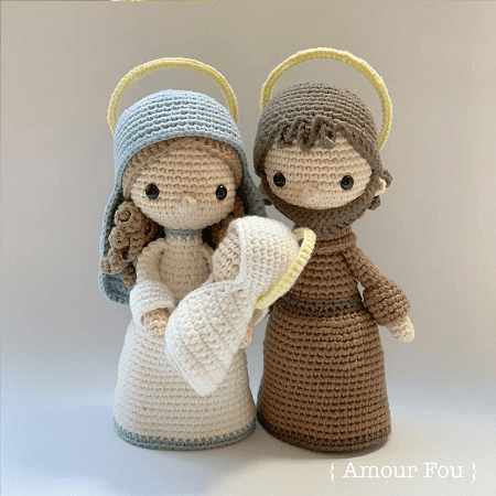 Crochet Nativity Set Pattern by Amour Fou Crochet