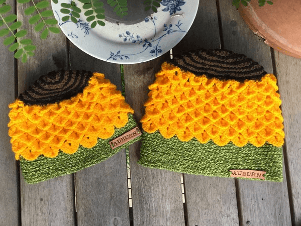 Crochet Sunflower Overalls for Hugmee Squishmallow 