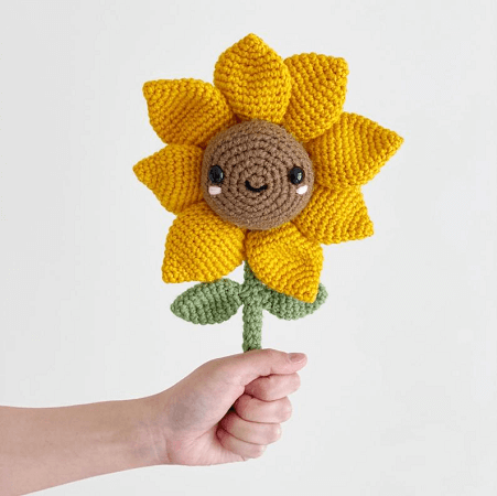 Sunflower Crochet Pattern by Knot Monster