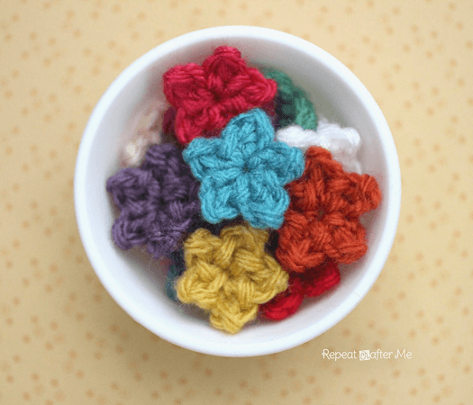 Teeny Tiny Crochet Stars Pattern by Repeat Crafter Me