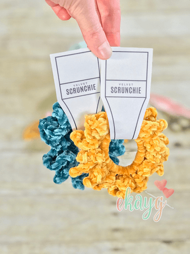 Velvet Scrunchie Free Sunflower Crochet Pattern by Ekay G Crafts