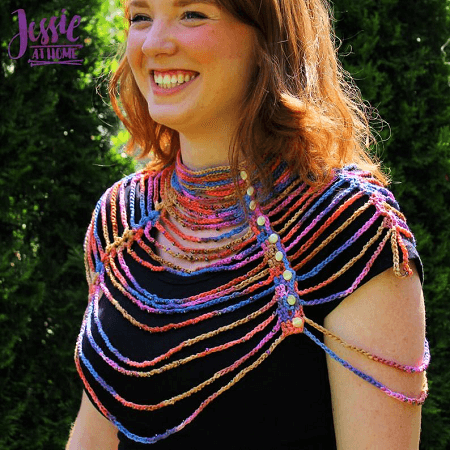 Waterfall Necklace Crochet Pattern by Jessie At Home