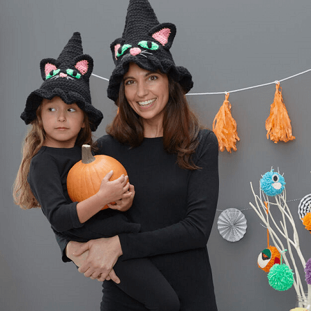 Witchy Cat Hat Crochet Pattern by Yarnspirations