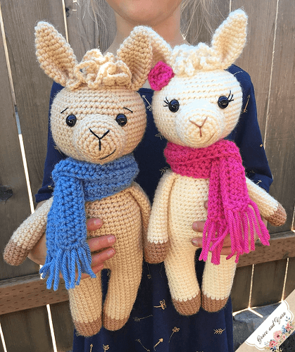 Amigurumi Llama Free Crochet Pattern by Grace And Yarn