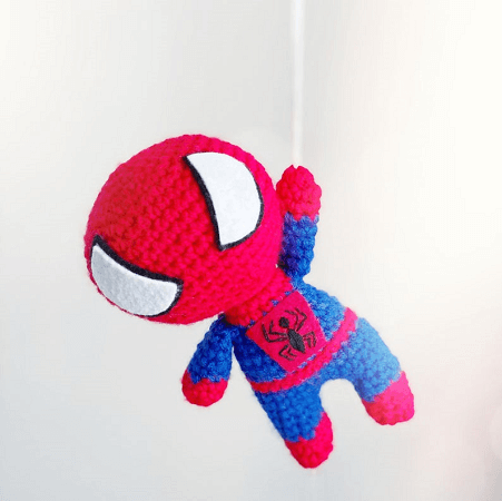 Amigurumi Spiderman Crochet Pattern by Knot Monster