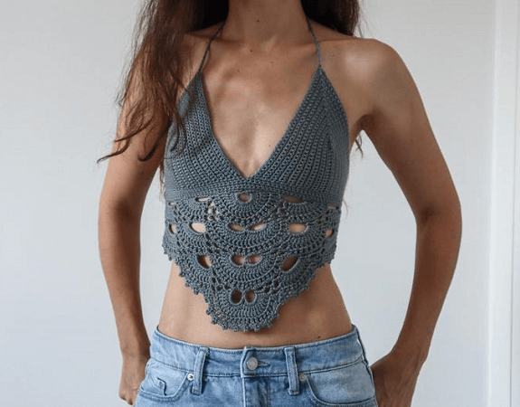 Boho Crochet Top Pattern by The Snugglery Patterns