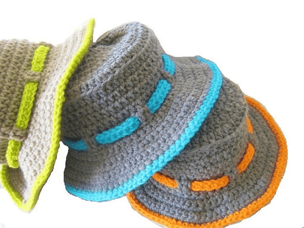 Crochet Boy's Sun Hat Pattern by Crochet Baby Boutique