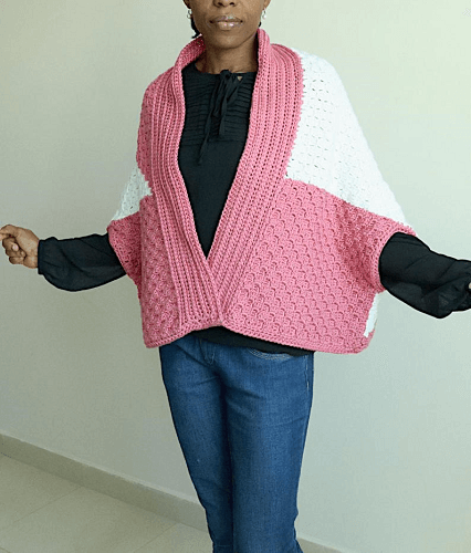 Crochet C2C Shrug Pattern by Loopingly Made