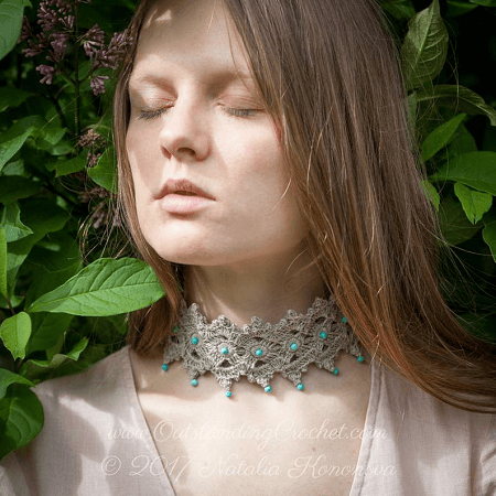 Crochet Celtic Choker Pattern by Outstanding Crochet