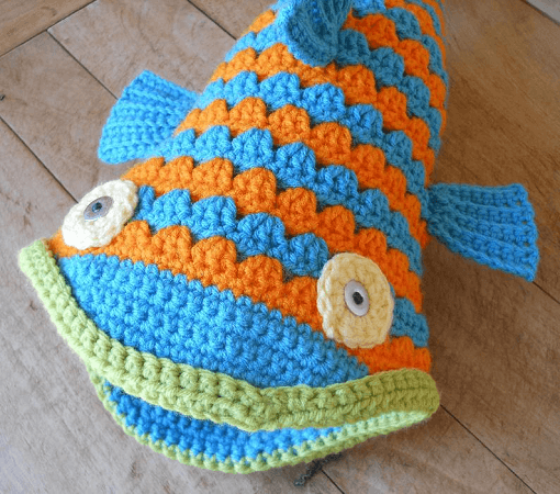 Crochet Fish Hat Pattern by Salowicious