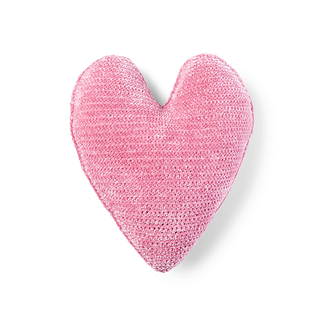 Crochet Heart Baby Pillow Pattern by Yarnspirations
