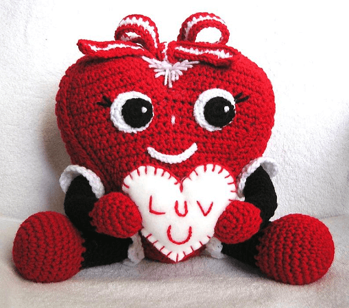 Pudgy Heart Valentine Crochet Pattern by Bvoe 668