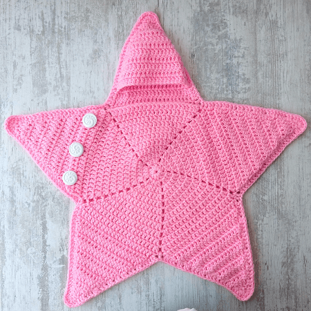 Crochet Star Baby Cocoon Pattern by My Accessory Box