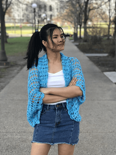 Crochet Summer Shrug Pattern by Knitcro Addict