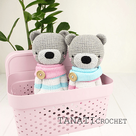 Crochet Toy Bear Pattern by Tatiana Kucherovska