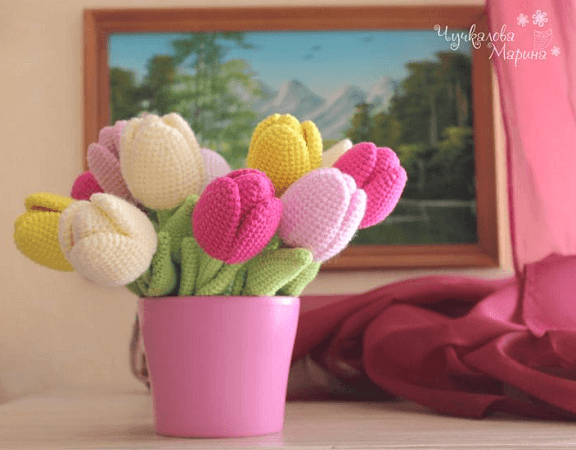 Crochet Tulip Pattern by My Cro Wonders