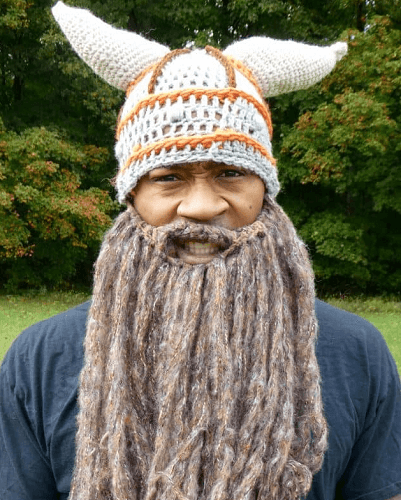 crochet santa hat with beard