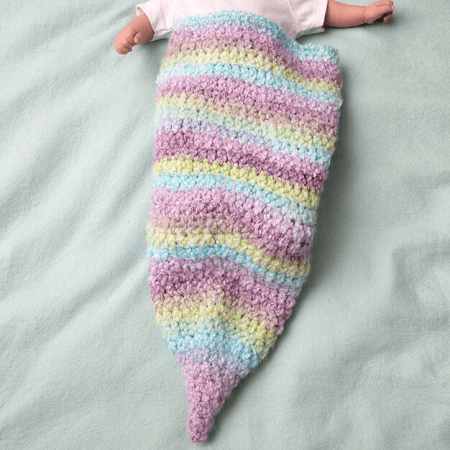 Crochet Willows Baby Cocoon Pattern by Yarnspirations