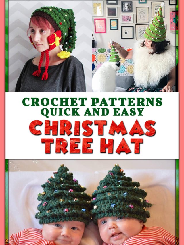 Crochet Christmas Tree Hat Patterns Crochet News