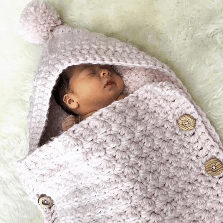 Easy Baby Cocoon Crochet Pattern by Deborah O Leary Pattern