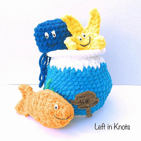 Fish Bowl Free Crochet Pattern by Left In Knots