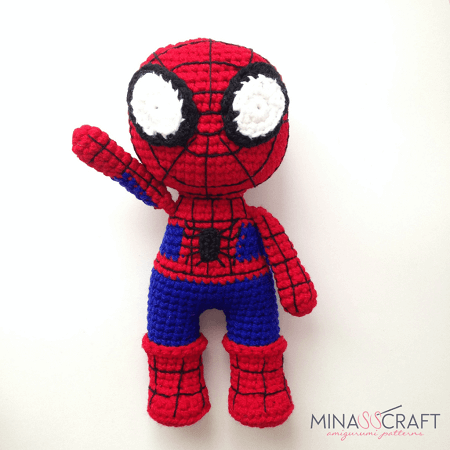 Free Spiderman Amigurumi Pattern by Minasscraft