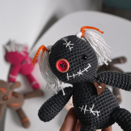 Halloween Voodoo Doll Crochet Pattern by A Crazy Sheep