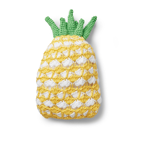  Juicy Pineapple Crochet Pillow Pattern by Yarnspirations