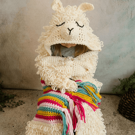 Llama Blanket Crochet Pattern by MJs Off The Hook Designs