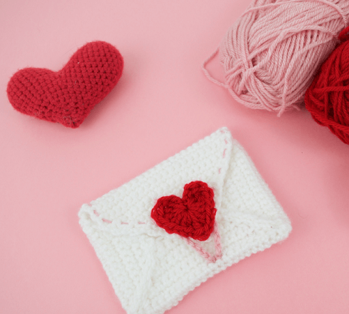 Love Letter Envelope Valentine Crochet Pattern by Knot Bad Ami