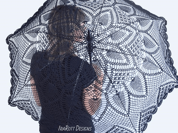 Pineapple Lace Parasol Crochet Pattern by Ira Rott Patterns