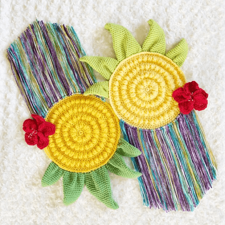 Pineapple Wall Hanging Crochet Pattern by A Crafty Concept