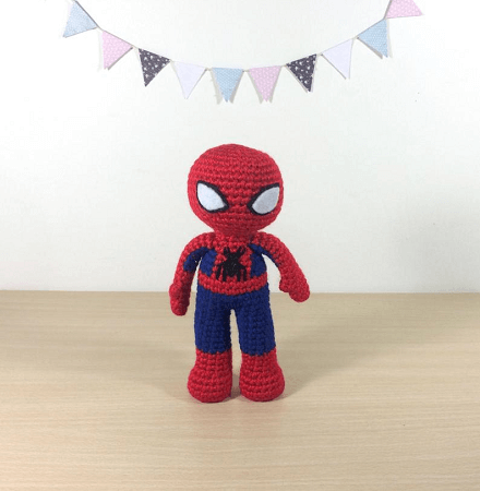 Spiderman Amigurumi Crochet Pattern by 53 Stitches