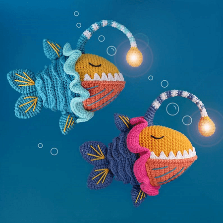 Sunny, The Angler Fish Crochet Pattern by Natura Crochet Shop