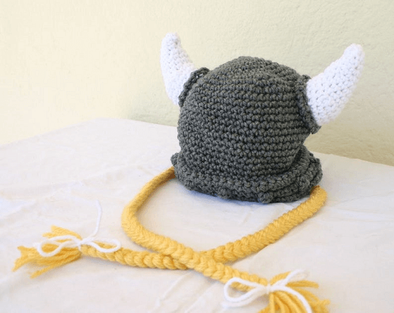 Viking Baby Hat Crochet Pattern by Loving Hands Crochet