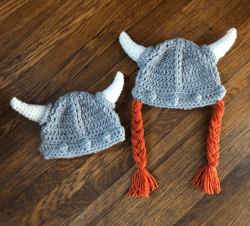 Viking Warrior Hat Crochet Pattern by DAC Crochet