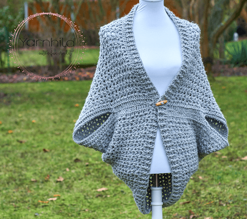 Wrap Me Tender Shrug Crochet Pattern by Yarn Hild