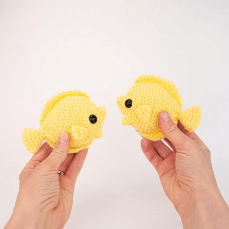 Yellow Tang Fish Amigurumi Pattern by Theresa's Crochet Shop