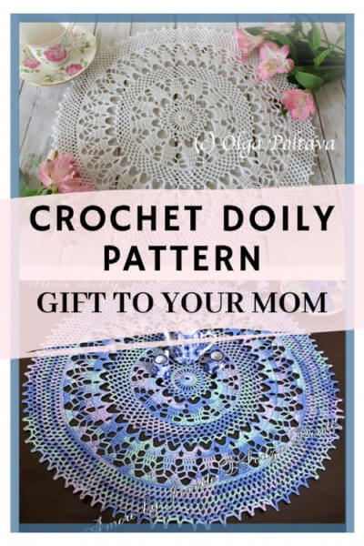 Crochet Doily Pattern by Olga Poltava