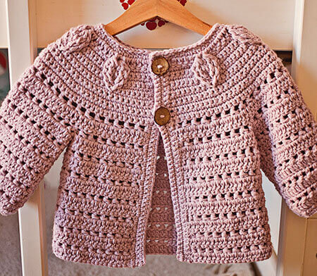 Falling Leaves Crochet Cardigan Pattern