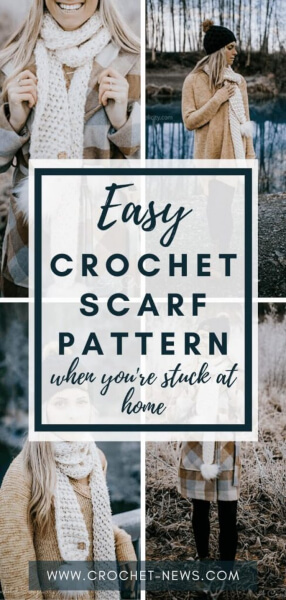 Warm Crochet Scarf Pattern by Jennifer Pionk