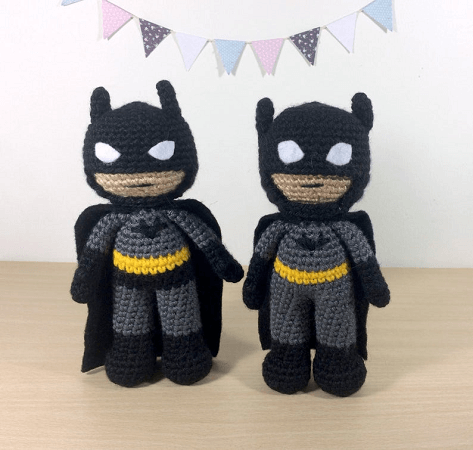 Batman Amigurumi Crochet Pattern by 53 Stitches