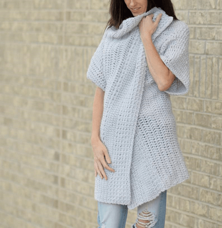 Cascading Kimono Crochet Pattern by Mama In A Stitch