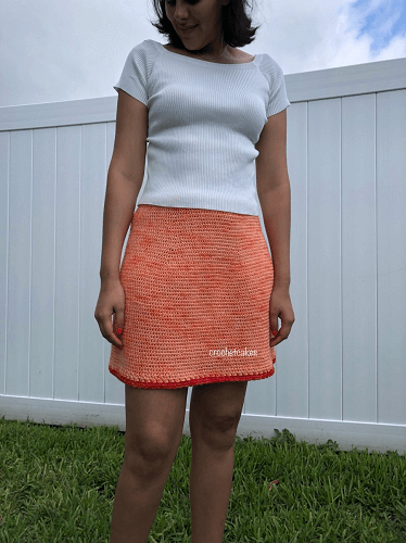 Crochet A-Line Skirt Pattern by Crochet Cakes