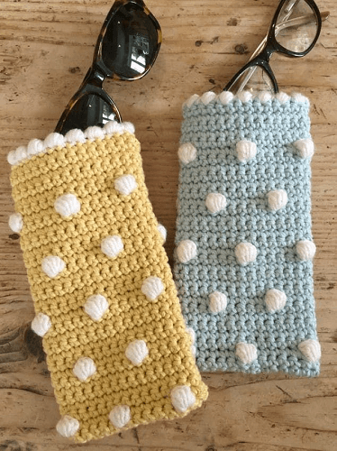 Crochet Club Sunglasses Case Pattern by Kate Eastwood