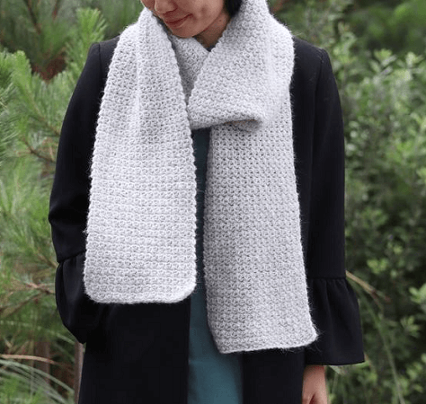 Crochet Easy Light Fluffy Scarf Pattern by For The Frills Store