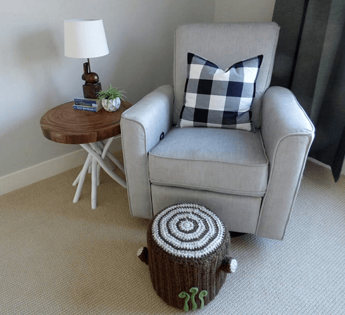 Crochet Oak Stump Ottoman Pattern by Speckless