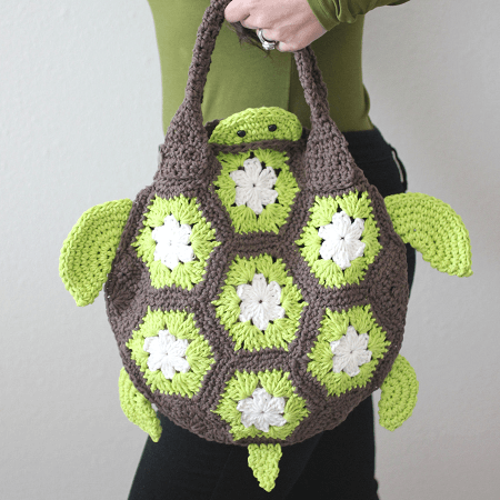 Crochet Sea Turtle Tote Bag Pattern by Repeat Crafter Me