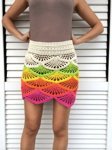 Crochet Summer Skirt Pattern by My Beautiful Stuff