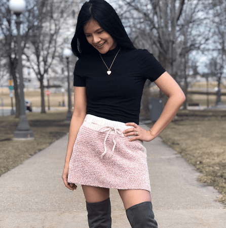 Crochet Velvet Skirt Pattern by Knit Cro Addict